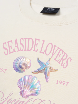 Áo Thun Relaxed Fit Ocean Hologram Seaside Lover