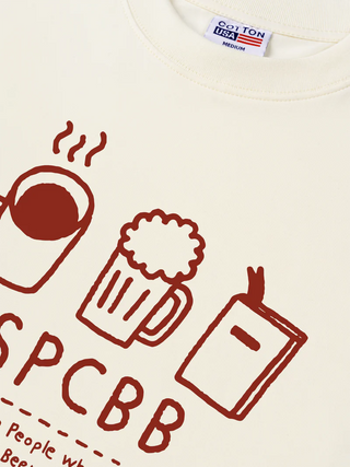 Áo Thun Relaxed Fit Daily Cup Selfish People Who Love Coffee Beer And Book