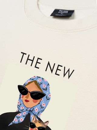 Áo Thun Relaxed Fit Lady Cat