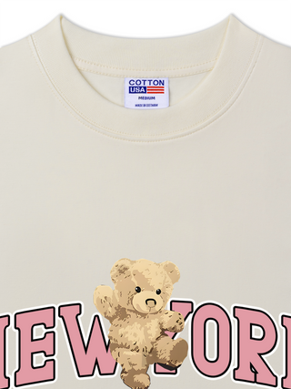 Áo Thun Relaxed Fit Ciry Pink New York Bear