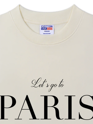 Áo Thun Relaxed Fit  City Let's go to Paris