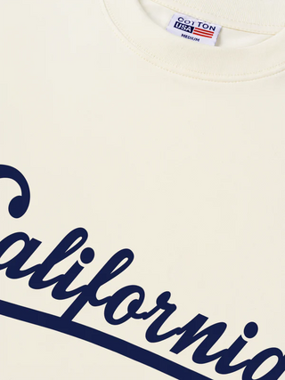 Áo Thun Relaxed Fit USA Califorinia Blue