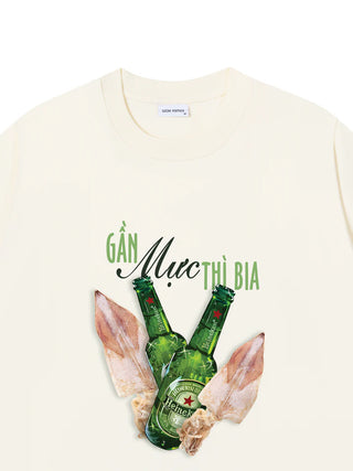 Áo Thun Relaxed Fit GẦN MỰC THÌ BIA