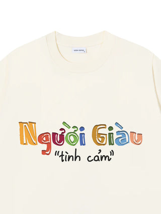 Áo Thun Relaxed Fit Người Giàu