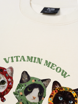 Áo Thun Relaxed Fit Vitamin Meow