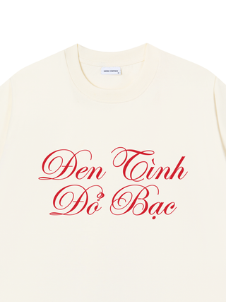 Áo Thun Đen Tình Đỏ Bạc