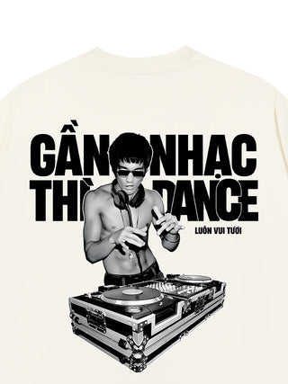 Áo Thun Relaxed Fit Gần Nhạc Thì Dance