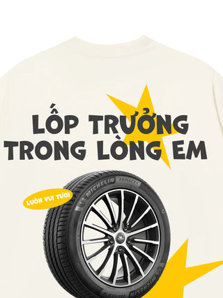 Áo Thun Relaxed Fit Lốp Trưởng