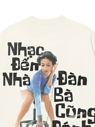 Áo Thun Relaxed Fit Nhạc Đến Nhà