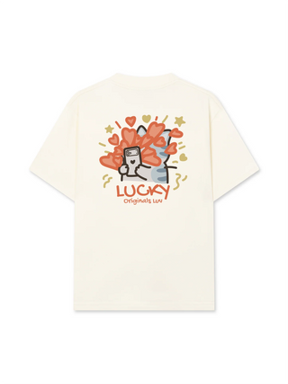 Áo Thun Relaxed Fit Lucky Luv Cat Couple