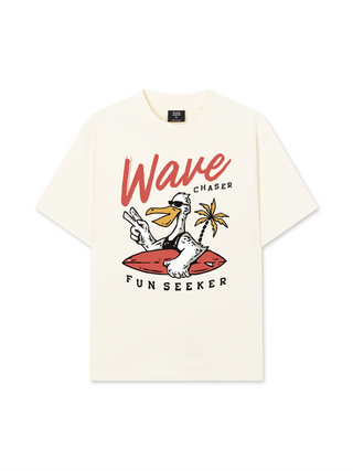 Áo Thun Relaxed Fit Ocean Duck Waves