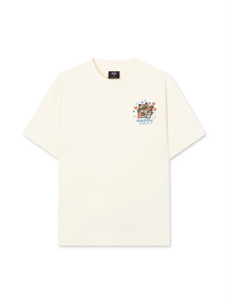 Áo Thun Relaxed Fit Happy Luv Cat Couple