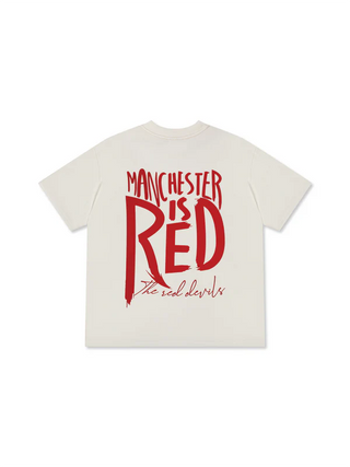 Áo Thun Relaxed Fit Soccer Manchester is Red