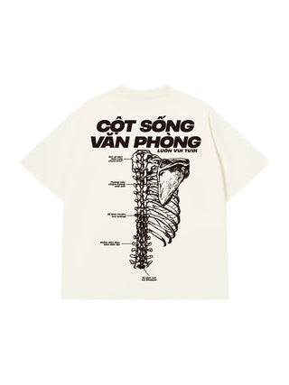 Áo Thun Relaxed Fit Cột Sống Văn Phòng