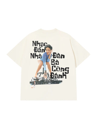 Áo Thun Relaxed Fit Nhạc Đến Nhà