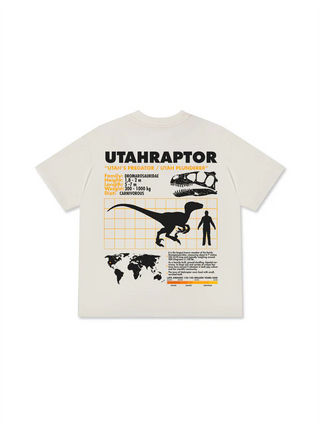 Áo Thun Relaxed Fit Wild Life Analysis Table Utahraptor