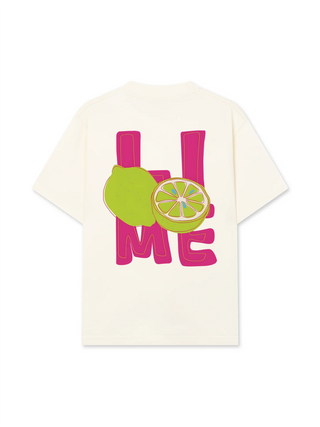 Áo Thun Relaxed Fit Summer Vibes Pink Lemon