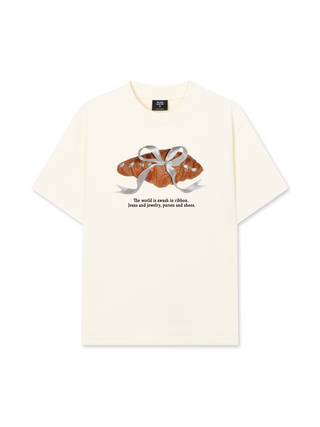 Áo Thun Relaxed Fit Sweet Pastry Silver Bow