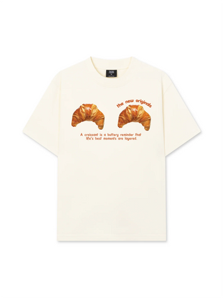 Áo Thun Relaxed Fit Croissant Quote