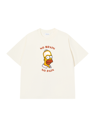 Áo Thun Relaxed Fit NO BRAIN NO PAIN