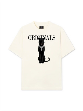 Áo Thun Relaxed Fit  Animal Mood Black Cat