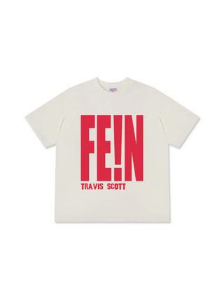 Áo Thun Relaxed Fit  Rapper Travis Scott Fein Typo