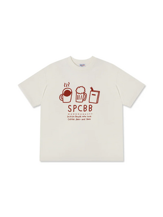 Áo Thun Relaxed Fit Daily Cup Selfish People Who Love Coffee Beer And Book