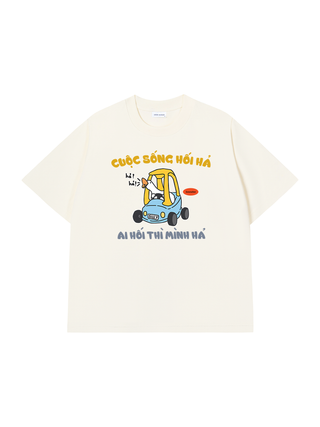 Áo Thun Relaxed Fit Meme Chú Vịt Cuộc Sống Hối Hả