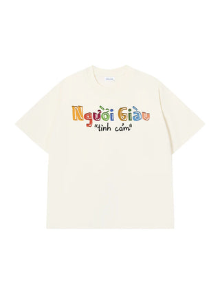 Áo Thun Relaxed Fit Người Giàu