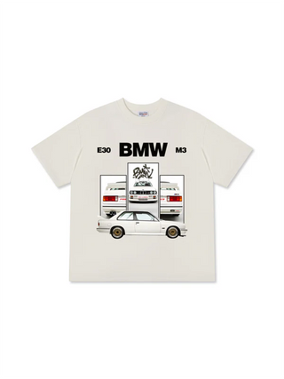 Áo Thun Relaxed Fit BMW E30 M3 White