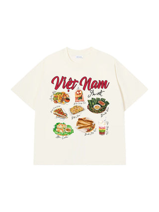 Áo Thun Relaxed Fit Việt Nam Ăn Vặt