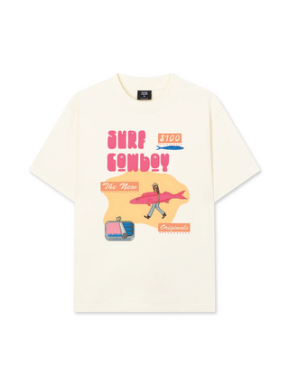 Áo Thun Relaxed Fit Summer Vibes GoTo Beach Cowboy