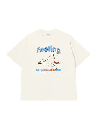 Áo Thun Relaxed Fit Feeling Unproducktive