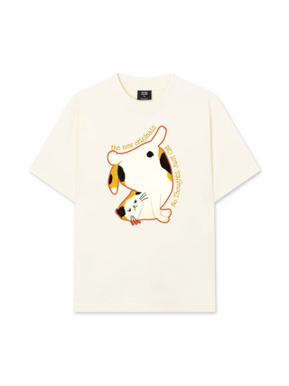 Áo Thun Relaxed Fit No Though Just Cat