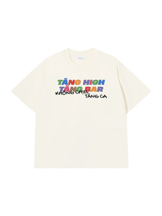 Áo Thun Relaxed Fit Tăng High Tăng Bar