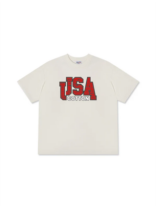 Áo Thun Relaxed Fit  USA Scratched Typo