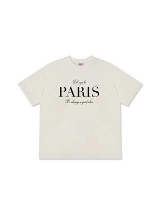 Áo Thun Relaxed Fit  City Let's go to Paris