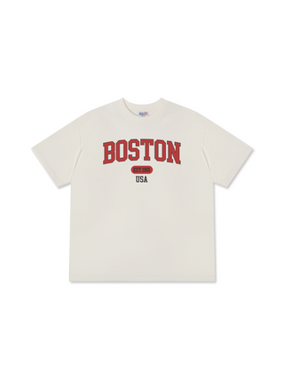 Áo Thun Relaxed Fit Baseball Collage Boston
