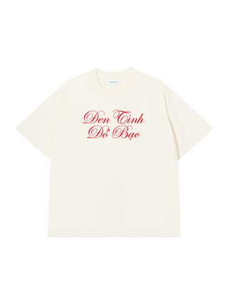 Áo Thun Đen Tình Đỏ Bạc