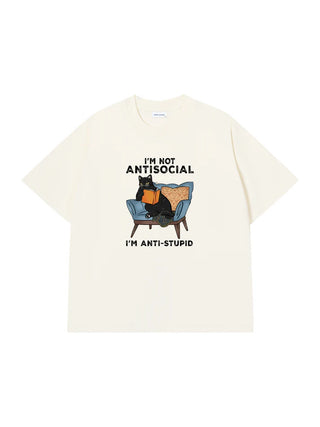 Áo Thun Relaxed Fit I'm Not Antisocial