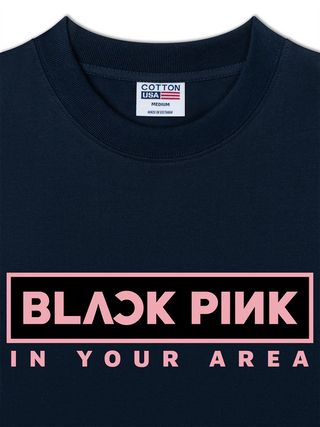 Áo Thun Relaxed Fit Idols Black Pink Lisa