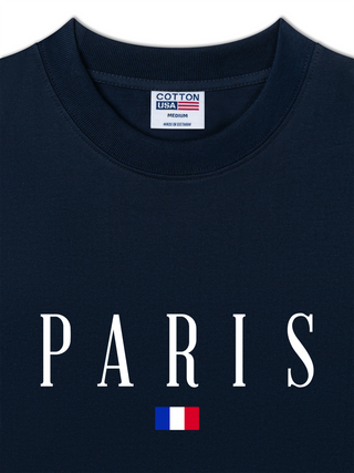 Áo Thun Relaxed Fit Paris Minimalist