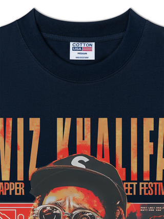 Áo Thun Relaxed Fit Rapper Wiz Khalifa Street Festival