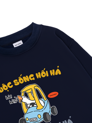 Meme Chú Vịt Cuộc Sống Hối Hả Sweater