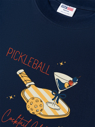 Áo Thun Relaxed Fit  Pickleball Cocktail Club