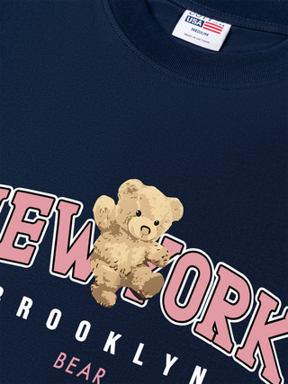 Áo Thun Relaxed Fit Ciry Pink New York Bear
