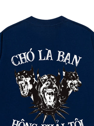 Áo Thun Relaxed Fit  Chó Là Bạn Không Phải Tôi