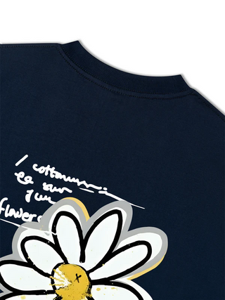 Áo Thun Relaxed Fit Floral Daisy Flower