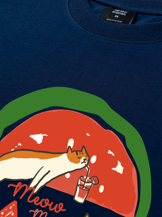 Áo Thun Relaxed Fit Meow Meow Watermelon