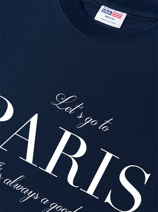 Áo Thun Relaxed Fit  City Let's go to Paris